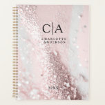 Planificateur de Parties scintillant Monogrammes<br><div class="desc">Parties scintillant,  planificateur spécifique du client Monogram. Modifiez votre produit en quelques minutes. Vous pouvez modifier la police/taille/couleur et la position en utilisant "personnaliser davantage".</div>