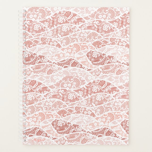 Planificateur de pêche en dentelle blanche Faux (Devant)