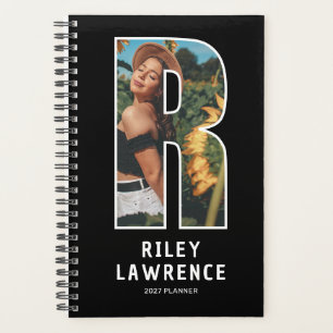 Planificateur de photos à monogramme noir 'R'