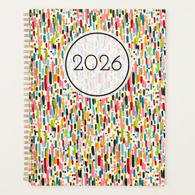 Planificateur de plaisir avec confettis (Devant)