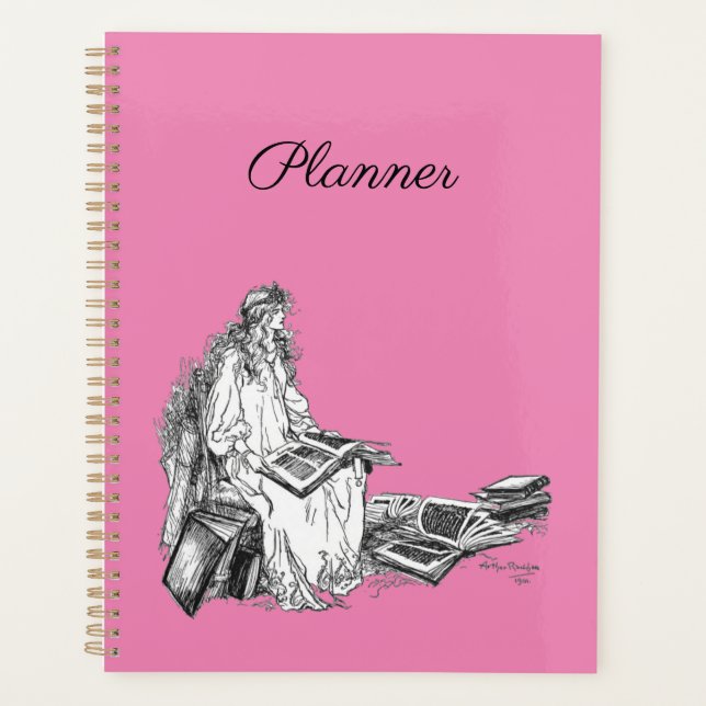 Planificateur de princesse avec des livres (Devant)