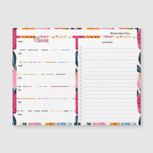 Planificateur de repas personnalisé avec Motif de