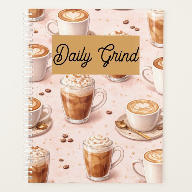 Planificateur de Routine Quotidienne – Café Amour  (Devant)