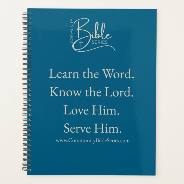 Planificateur de série biblique communautaire (Devant)