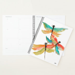 Planificateur de spirales de libellules (8,5 x 11)
