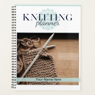 Planificateur de Tricot moderne Turquoise