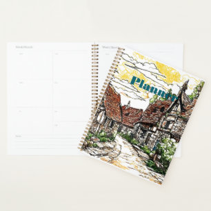 Planificateur de village rustique - Conception d'a