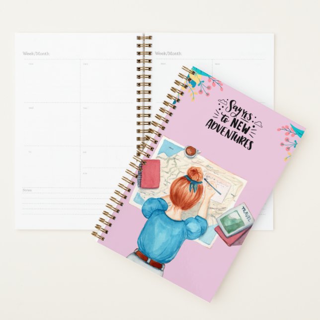 planificateur de voyage (Devant avec enveloppe)