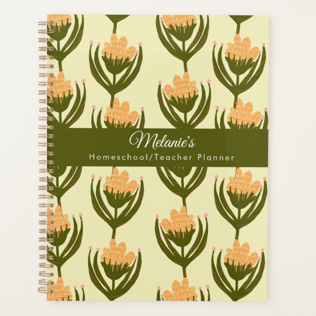 Planificateur d'école de professeur de fleurs vint (Devant)