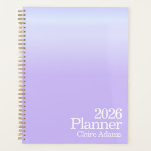 Planificateur dégradé violet moderne