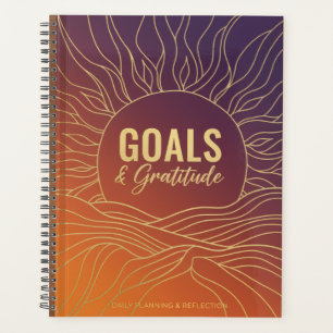 Planificateur d'objectifs et de gratitude