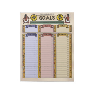 Planificateur d'objectifs Eye of Horus Bloc-notes