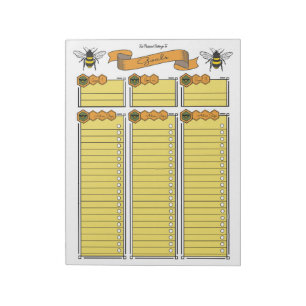 Planificateur d'objectifs Reine Abeille Bloc-notes