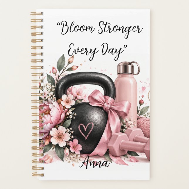 Planificateur Editable Bloom Stronger Every Day (Devant)