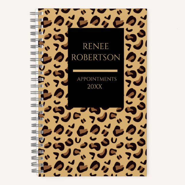 Planificateur élégant de carnet de notes en spiral (Recto)