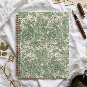 Planificateur élégant de tulipes vertes William Mo