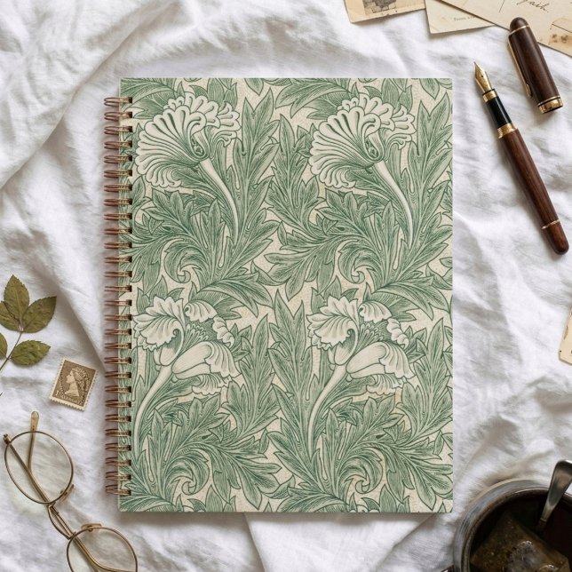 Planificateur élégant de tulipes vertes William Mo (Créateur téléchargé)