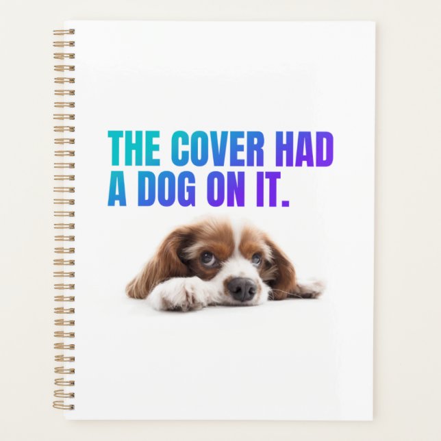 Planificateur en spirale de l'HUMOUR de BIBLIOTHÈQ (Devant)