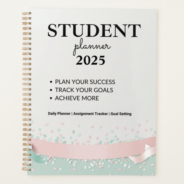 Planificateur Étudiant 2025 – Calendrier Quotidien (Devant)