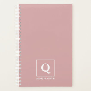 Planificateur Féminin Minimaliste Rose Poussiéreux
