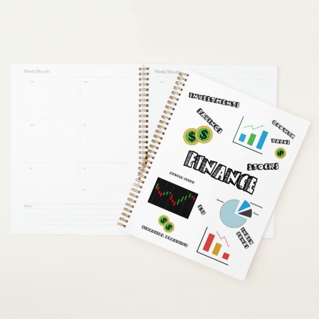 Planificateur financier personnel (Devant avec enveloppe)