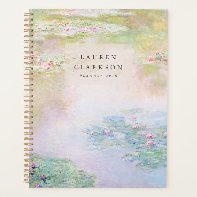 Planificateur Fine Art Monet Water Lily (Devant)