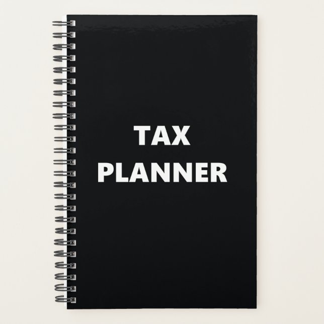 Planificateur fiscal Noir blanc (Devant)