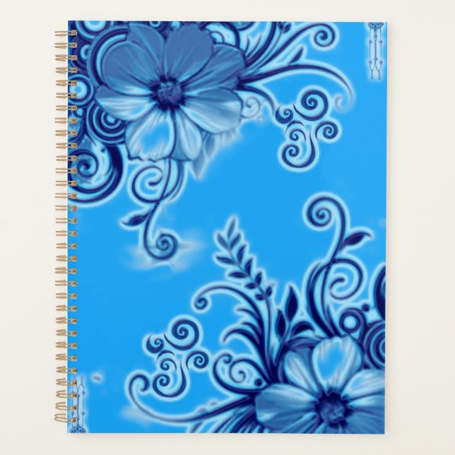 Planificateur Fleur Bleue (Devant)