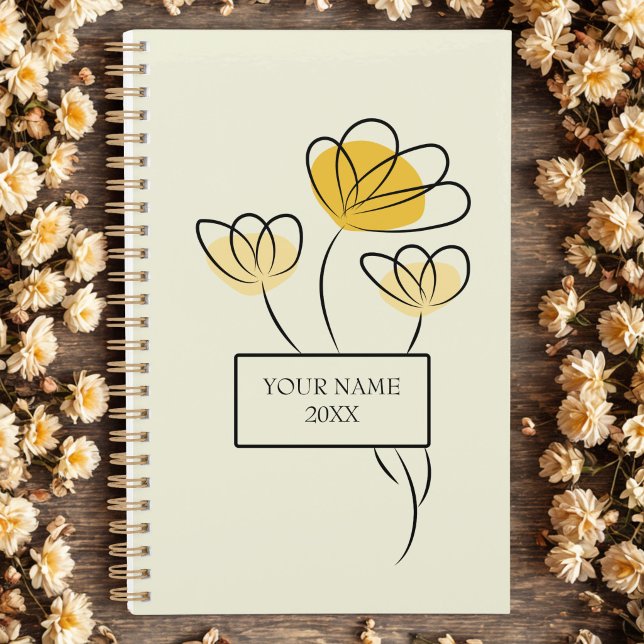 Planificateur Fleur Simple Minimaliste (Créateur téléchargé)