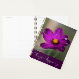 Planificateur Fleur Violette