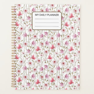 PLANIFICATEUR FLEURI ROSE