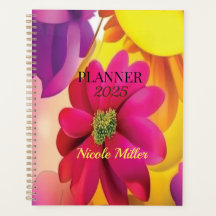 Planificateur Fleurs roses 2024