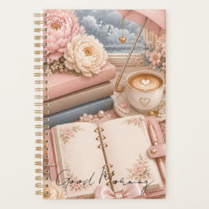 Planificateur floral de jour de pluie confortable 