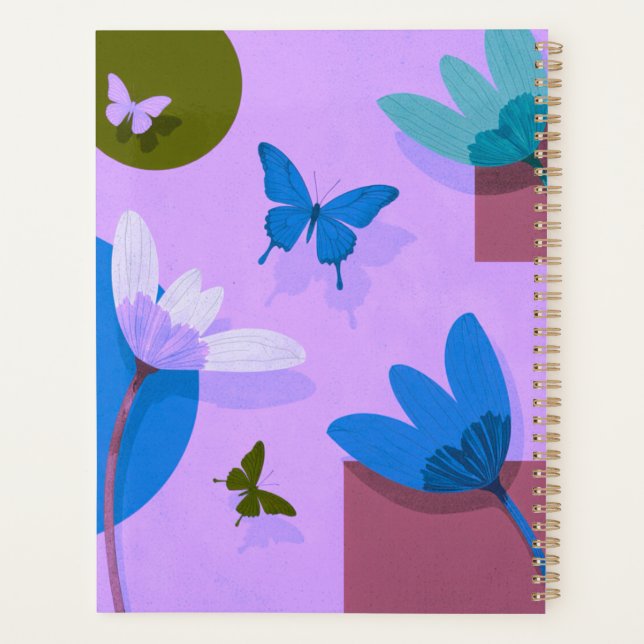 Planificateur floral doux et régulier (Dos)