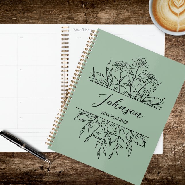 Planificateur Floral Esquisse (Créateur téléchargé)