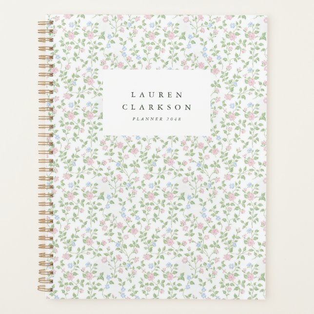 Planificateur floral Grandmillennial Ditsy (Devant)