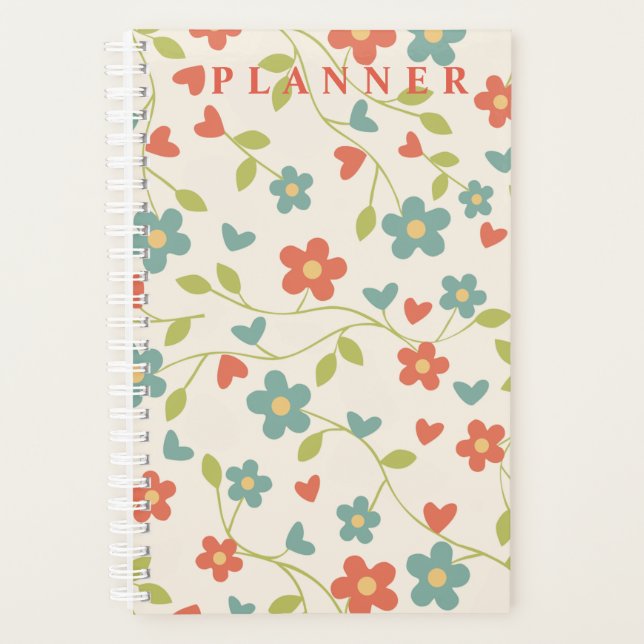 Planificateur Floral motif (Devant)