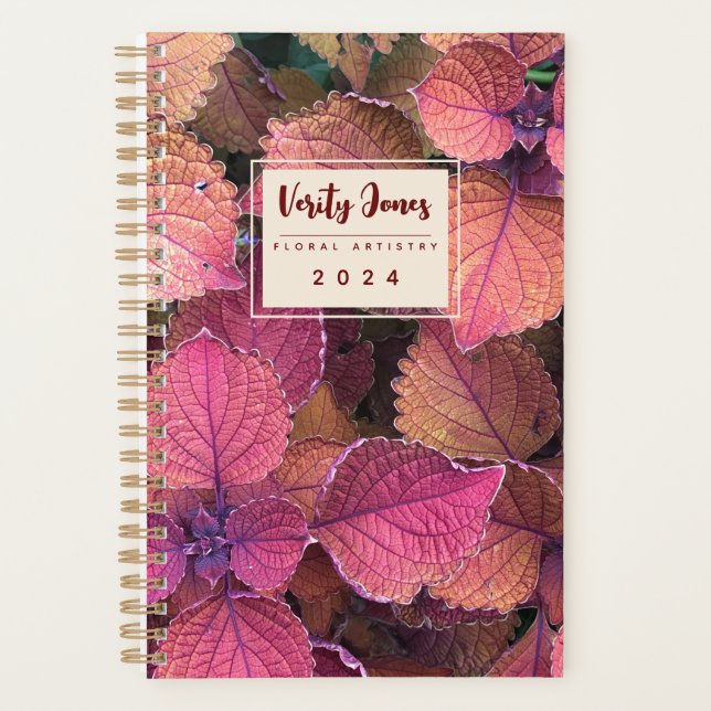 Planificateur floral personnalisable (Devant)