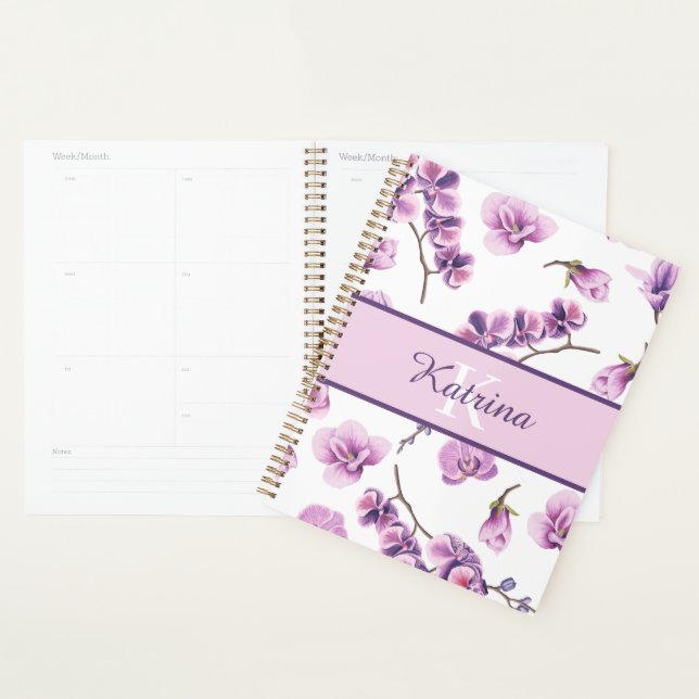 Planificateur floral personnalisé (Devant avec enveloppe)
