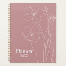 Planificateur floral personnalisé 