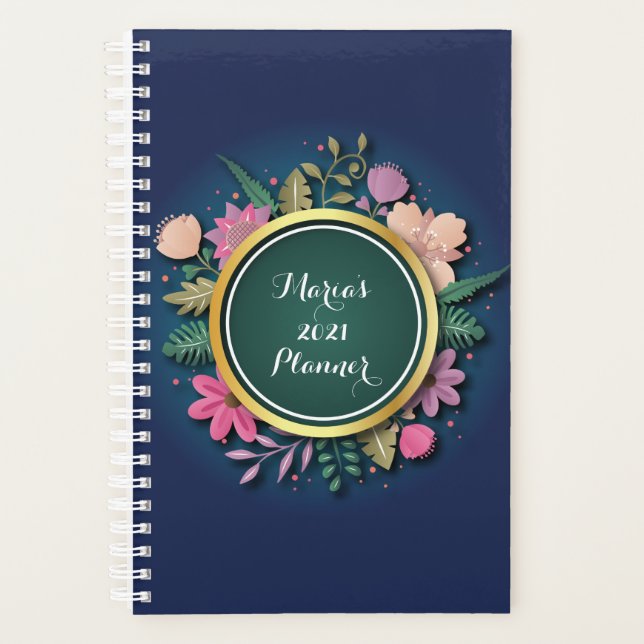 Planificateur floral personnalisé 2021 (Devant)