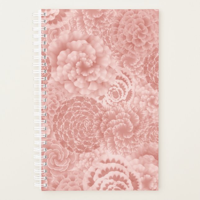 Planificateur Floral Rose (Devant)