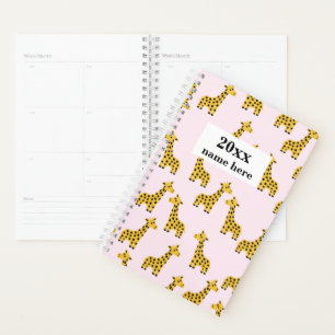 Planificateur Giraffe personnalisé pour enfants