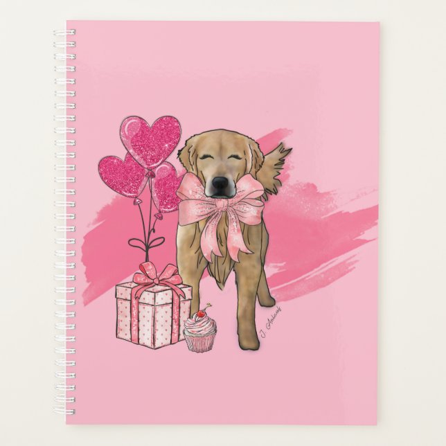 Planificateur Golden Retriever, Calendrier de rend (Devant)