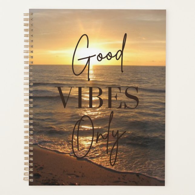 Planificateur Good Vibes uniquement (Devant)