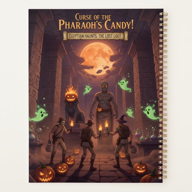 Planificateur Halloween égyptien (Dos)