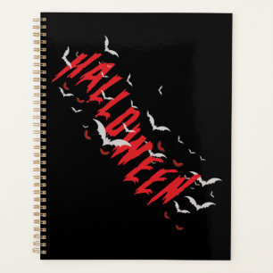 Planificateur Halloween Yeux Effrayants Rouges