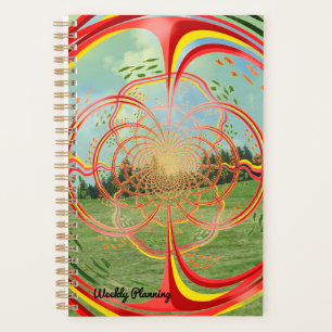 Planificateur hebdomadaire Nature Fractal Burst