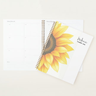 Planificateur hebdomadaire personnalisé Tournesol