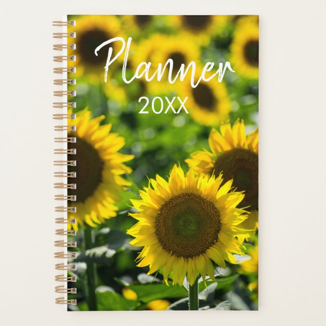 Planificateur - Le champ de tournesols (Devant)